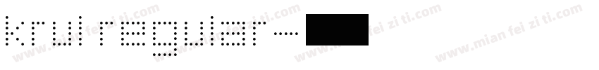krul regular字体转换